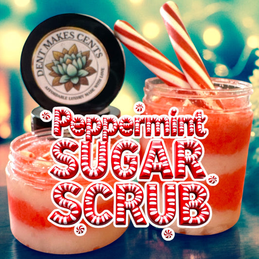 PEPPERMINT & VANILLA SUGAR SCRUB: MOISTURIZE - COOLING - IMPROVES CIRCULATION